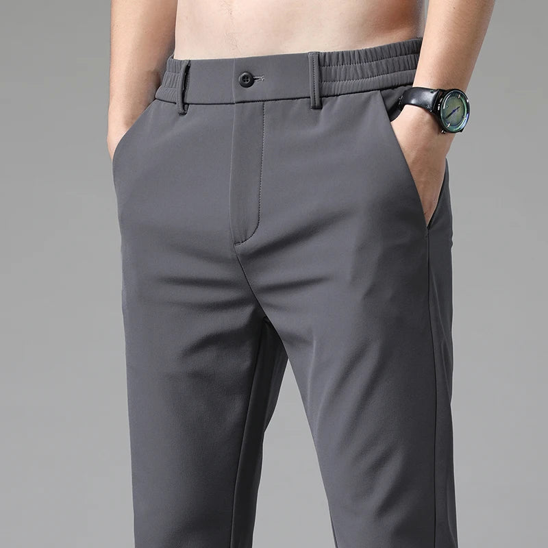 Summer Men's Business Stretch Trousers