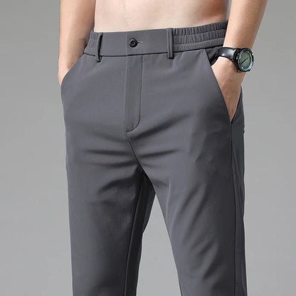 Summer Men's Business Stretch Trousers