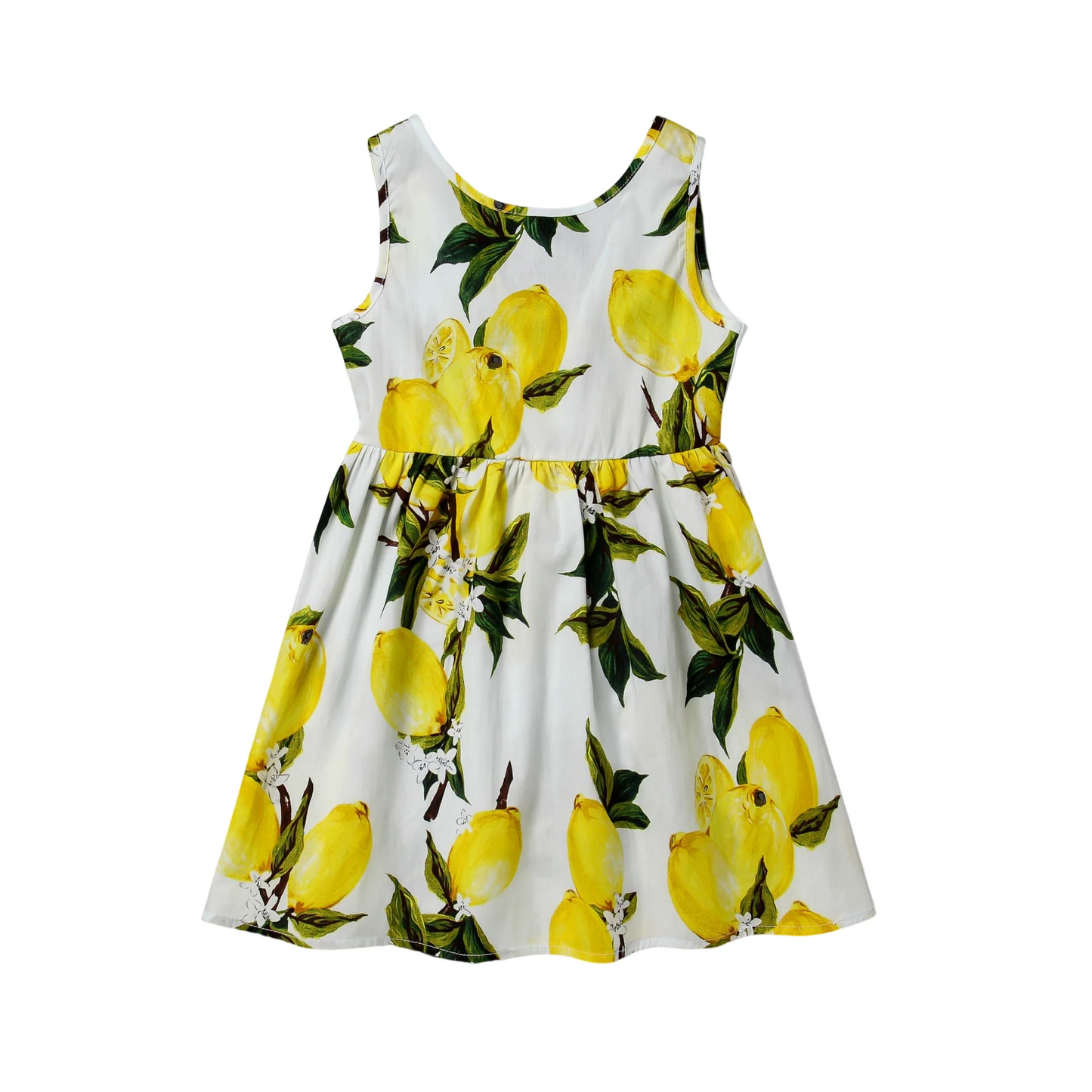 Explore Summer Girls Print Binding Rope Dress