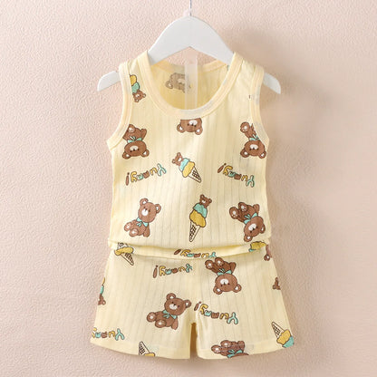 Shop Baby Cotton Print Clothing Set