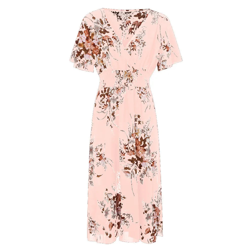 Buy Plus Size Women's Floral Chiffon Dress