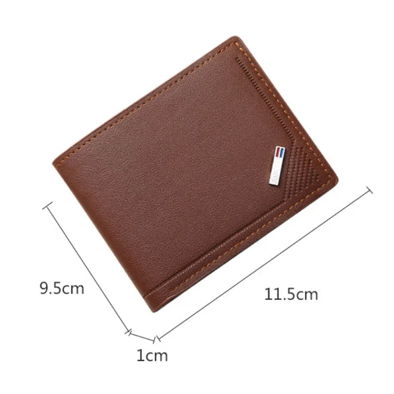 Men Inserts Foldable Wallets Picture Coin Slim Purses Business Money Credit ID Cards Holders Vintage Protection Capacity Bags - Mozarto Enterprise