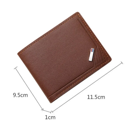 Men Inserts Foldable Wallets Picture Coin Slim Purses Business Money Credit ID Cards Holders Vintage Protection Capacity Bags - Mozarto Enterprise