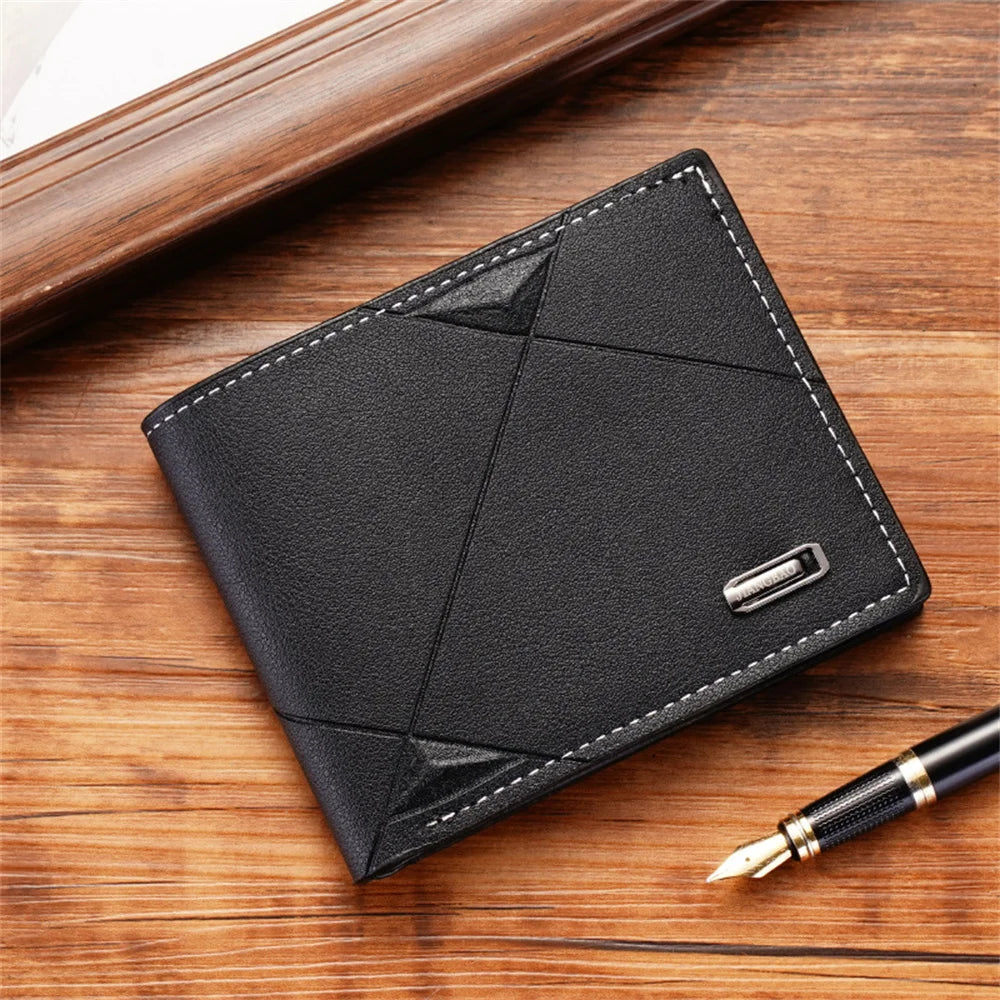 Shop Men’s Casual Multi Card PU Wallet 