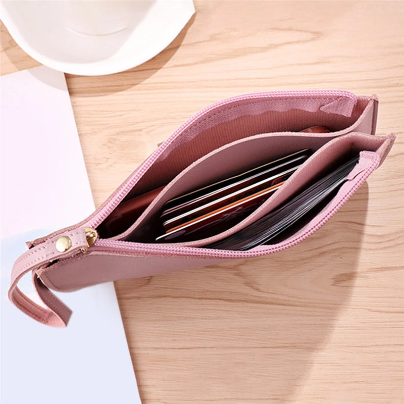 Wallet Women Mobile Phone Bag Brand Designer Female Card PU Leather Long Womens Wallets And Purses Ladies Slim Card holder Purse - Mozarto Enterprise