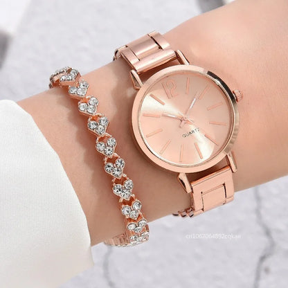 Shop Digital Alloy Quartz Watch & Bracelet