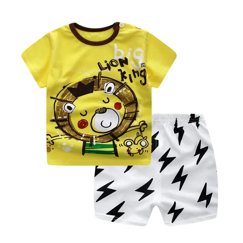 Trendy Summer Newborn Boys Clothes Set