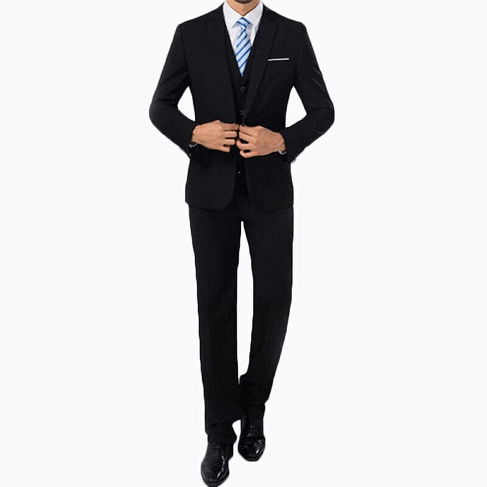 Men's Suits Formal Blazers Jacket Coat Pants Slim Business Suit Tuxedos Party Weddings Trousers Male Fashion Groom Tuxedos Suits - Mozarto Enterprise