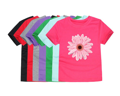 Cotton Toddler & Teenage Girls T-Shirts | Flower Print