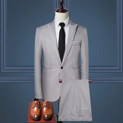 Men's Elegant 3-Piece Wedding Suit Set