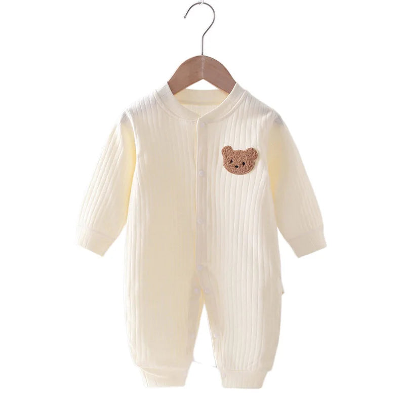 Shop Autumn Baby Romper Bear Jumpsuit 