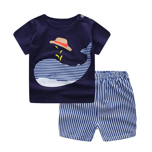 Trendy Summer Newborn Boys Clothes Set