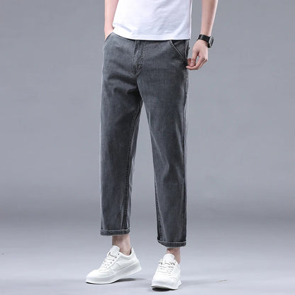 Summer Men's Straight Casual Thin Jeans