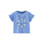 Bee Applique Stripe Girls T-Shirt