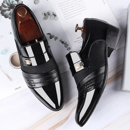 Shoes Men Slip on Men Dress Oxfords Fashion Business Dress Men Shoes 2020 New Classic Leather Men'S Suits Shoes Man Shoes2023 - Mozarto Enterprise