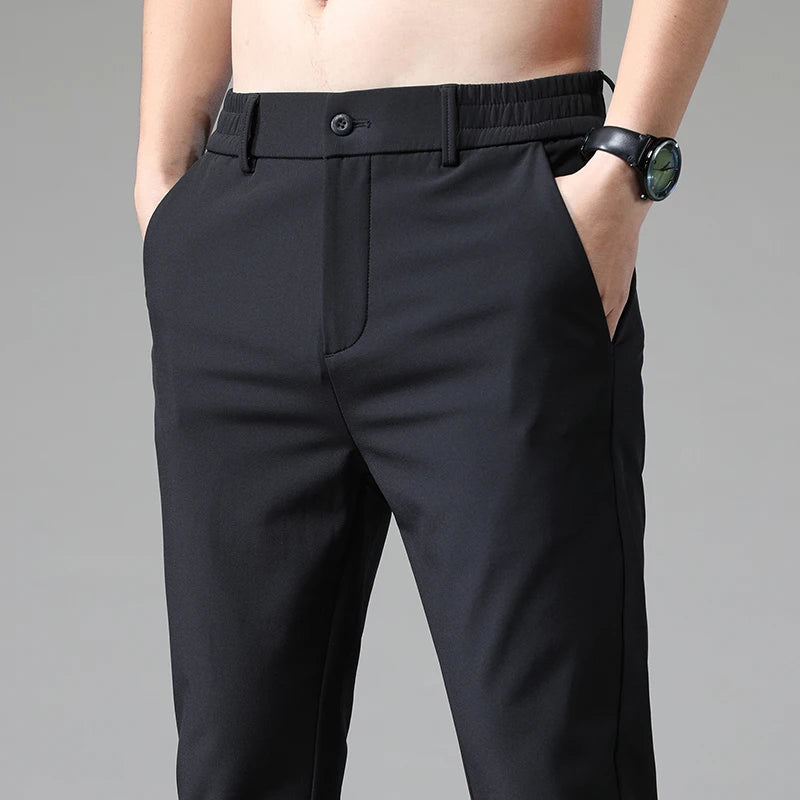 Summer Men's Business Stretch Trousers