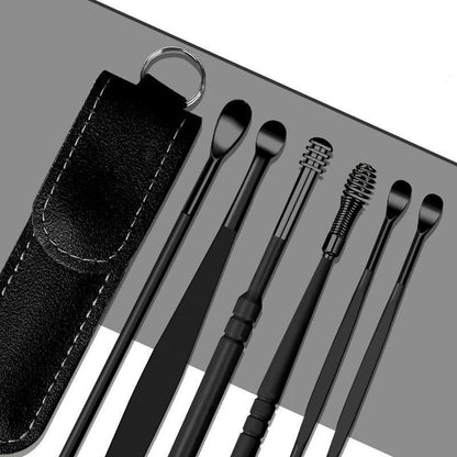 6PCS Stainless Steel Earpick Ear Cleaner Kit