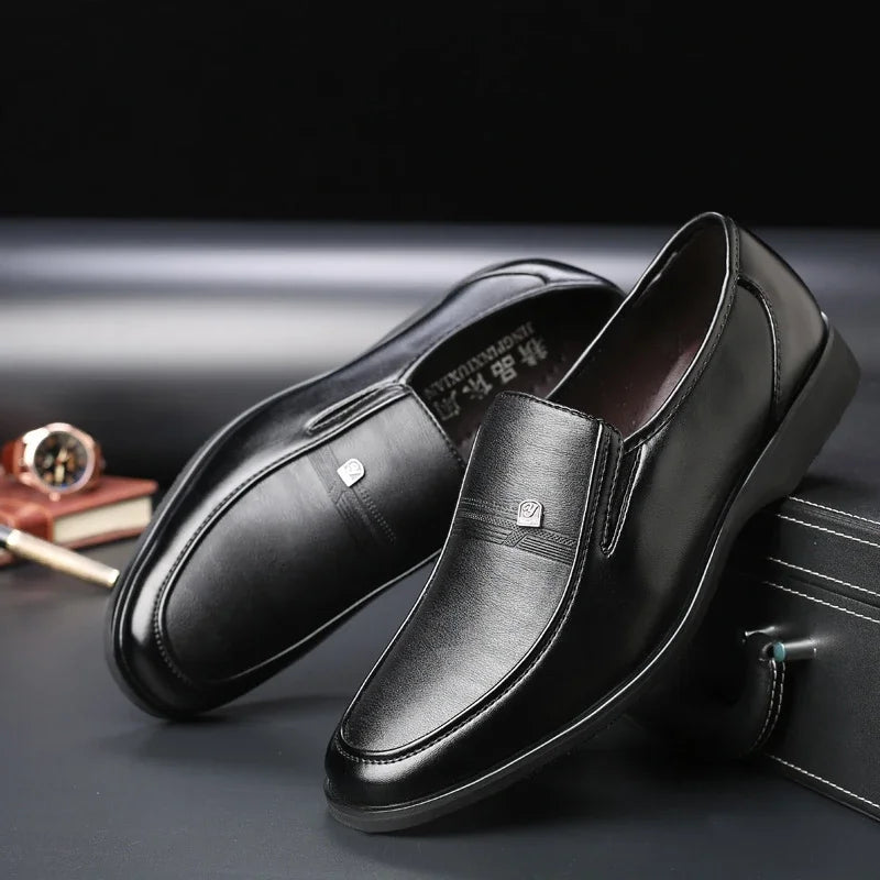 Men's Leather Shoes High Quality New Formal Shoes Men Big Size Dress Shoes Black Oxford Shoes for Men Zapatos De Hombre - Mozarto Enterprise