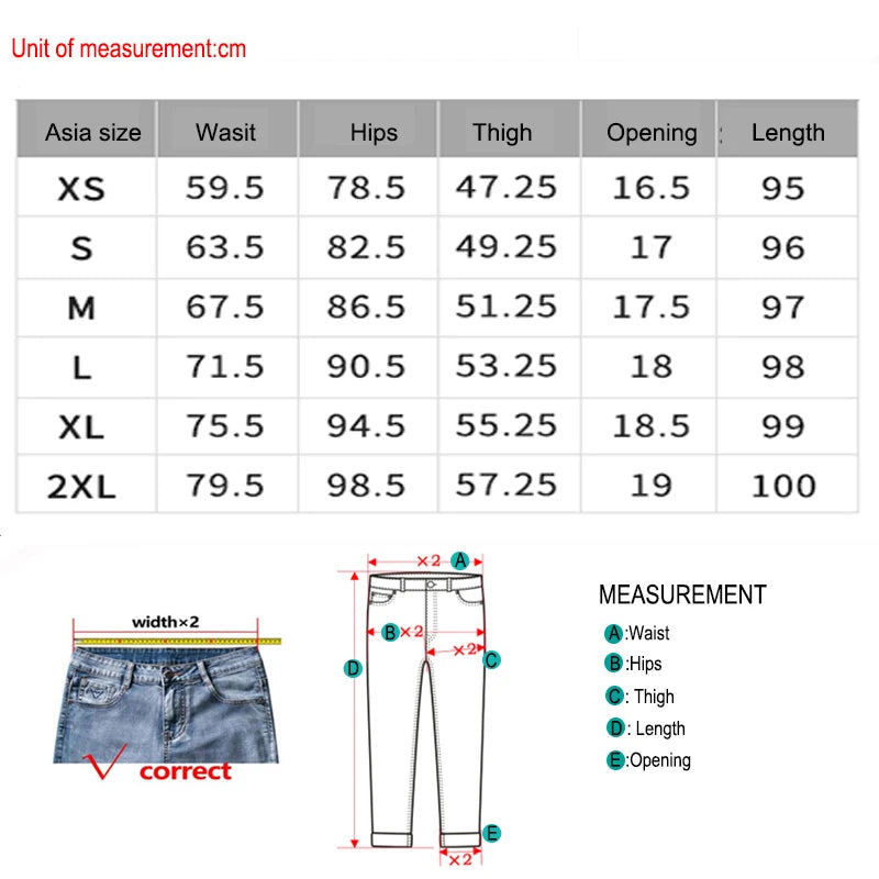 High Waisted Elastic Denim Jeans for Women's New Slim Fit Straight Cuffed Smoke Pipe Pants Classic Fashion Dropship - Mozarto Enterprise